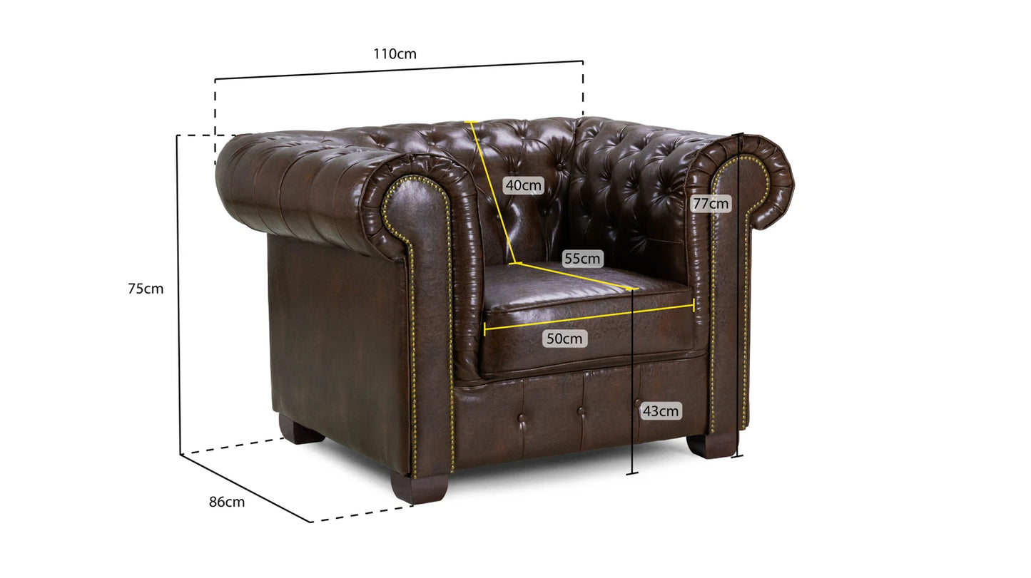 CHESTERFIELD 3 Seater Sofa