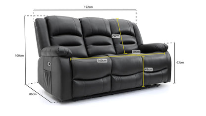 ALVA 3 Seater Recliner