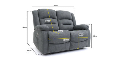 ALVA 2 Seater Recliner